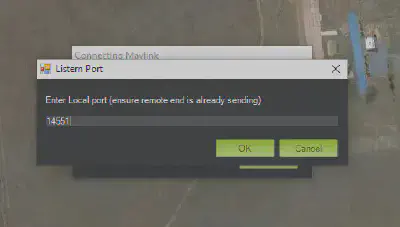 Listern Port (Dialog Box) - Mission Planner