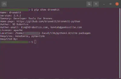 Verification of DroneKit-Python Installation